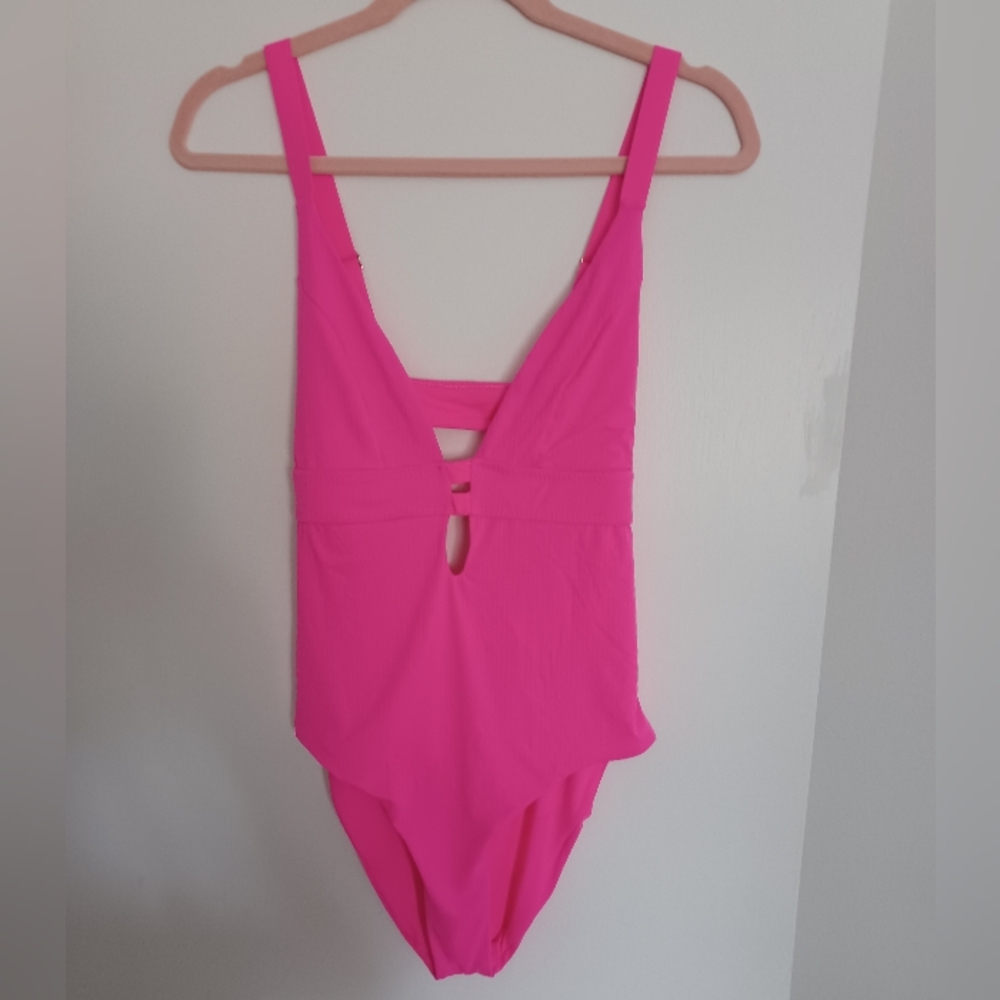 Pink Women's One Piece Swimsuit